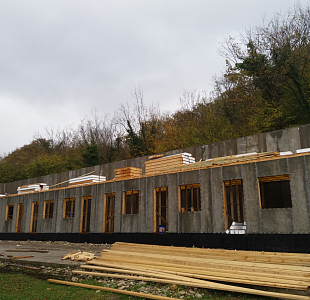 Детский лагерь «Эллада». Краснодарский край, Туапсинский район, село Пляхо. Строительство корпуса